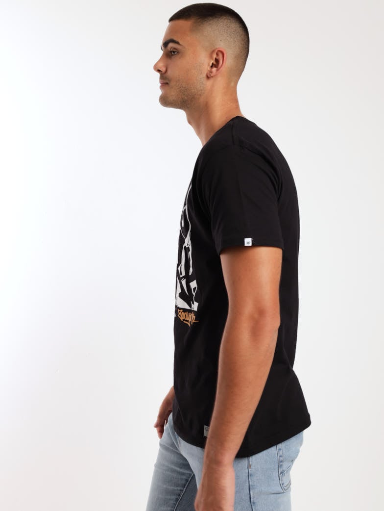 Men's Block Grafitti Tee - Black