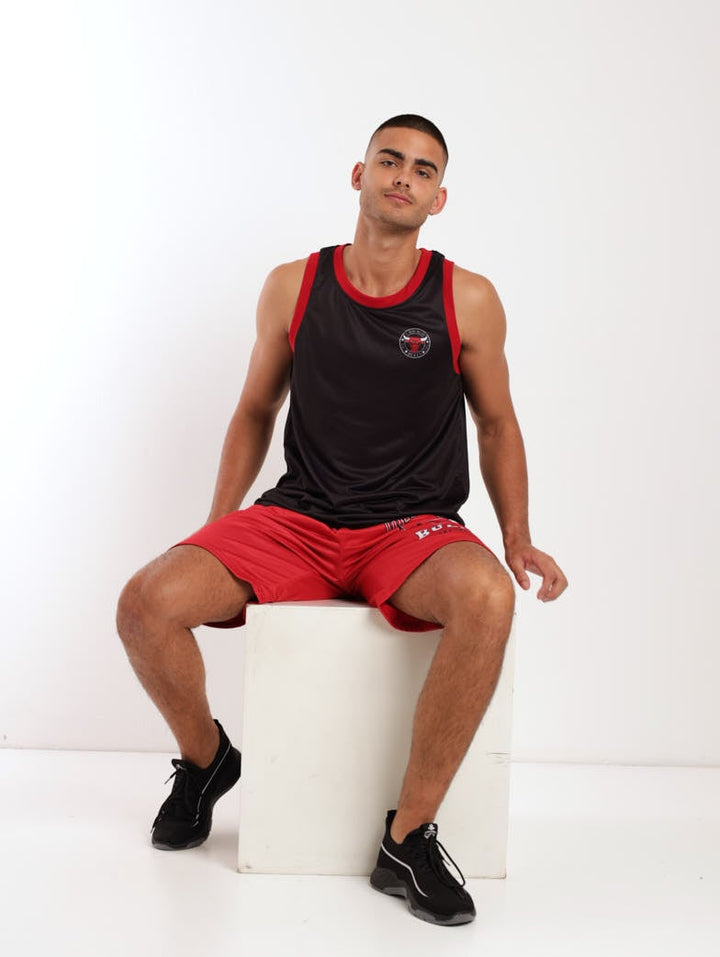 Men's Chicago Bulls Mesh-Rockstar Vest - Black