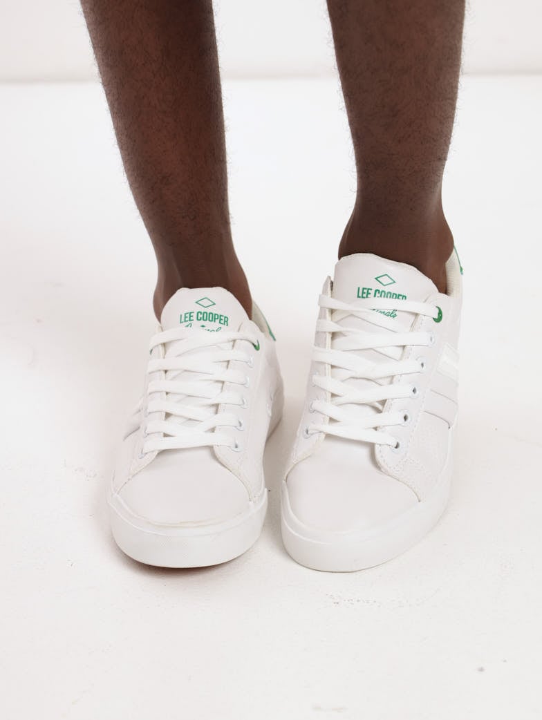 Men's PU Sneaker- White/Green