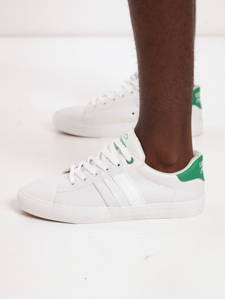 Men's PU Sneaker- White/Green