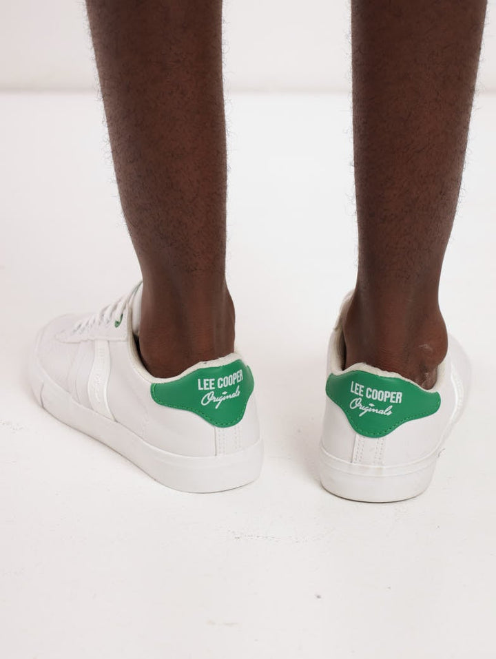 Men's PU Sneaker- White/Green