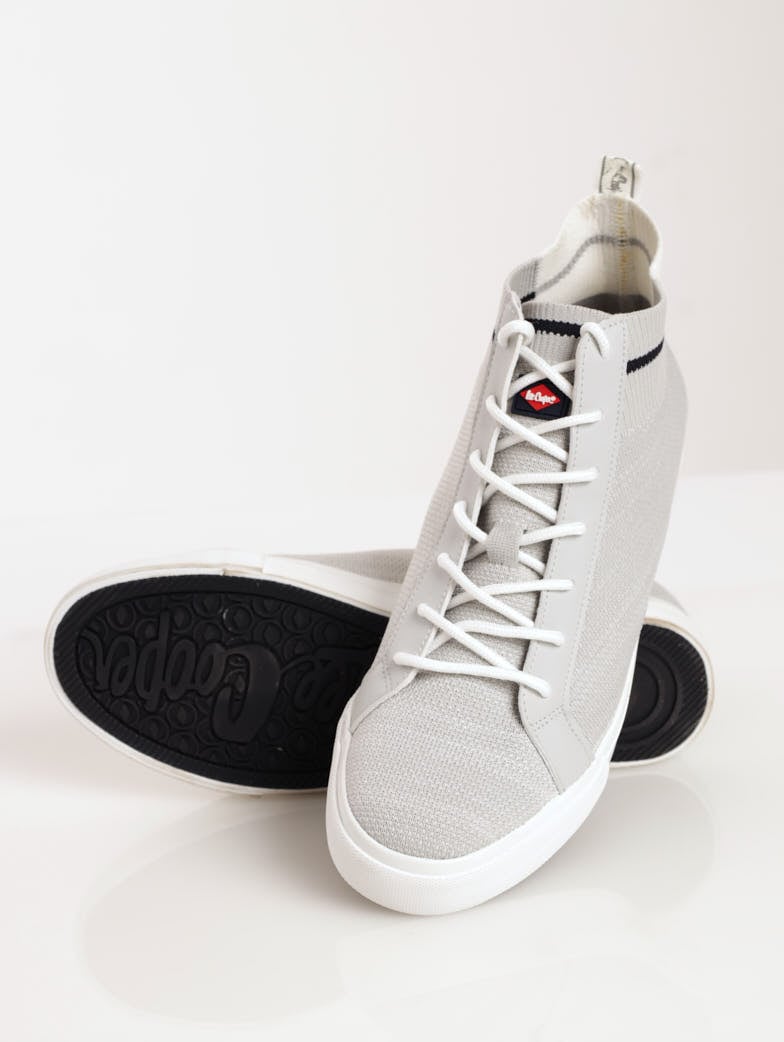 Men's Flyknit Hi-Top Sneaker - Grey