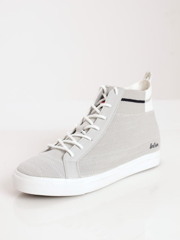 Men's Flyknit Hi-Top Sneaker - Grey
