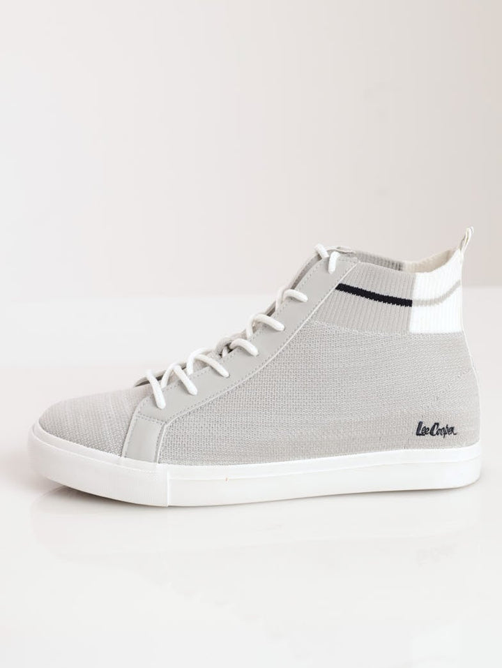 Men's Flyknit Hi-Top Sneaker - Grey