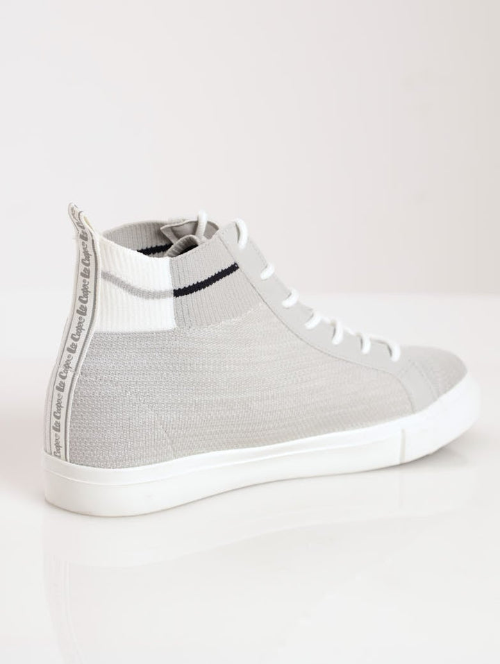 Men's Flyknit Hi-Top Sneaker - Grey