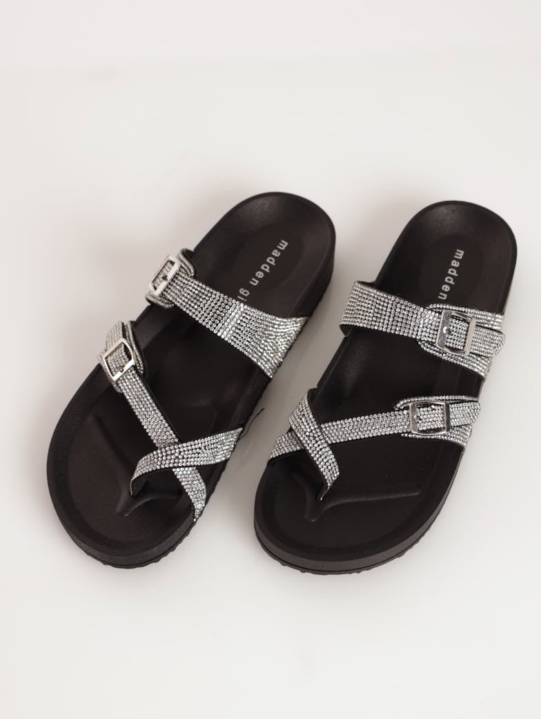 Ladies Madden Girl Twila-R Sandal - Black