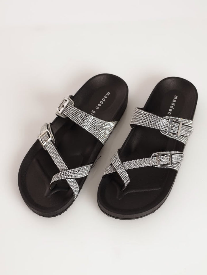 Ladies Madden Girl Twila-R Sandal - Black