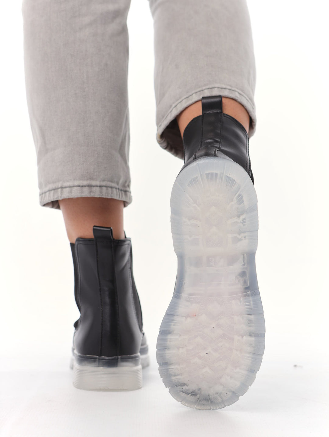 Ladies Chelsea Rubber Boot - Black