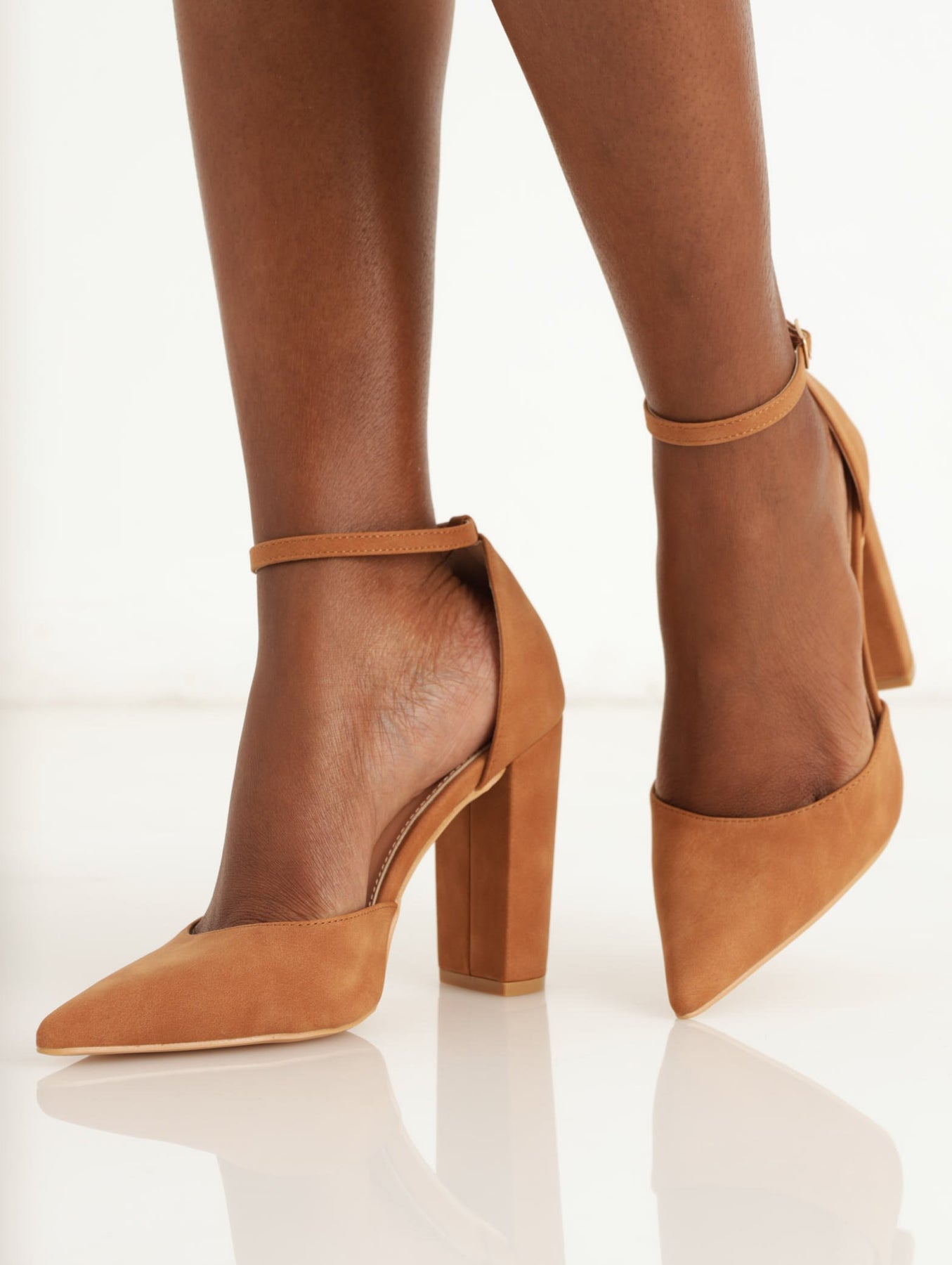 Ladies Ladies Mule Block Heel Tan – Edgars