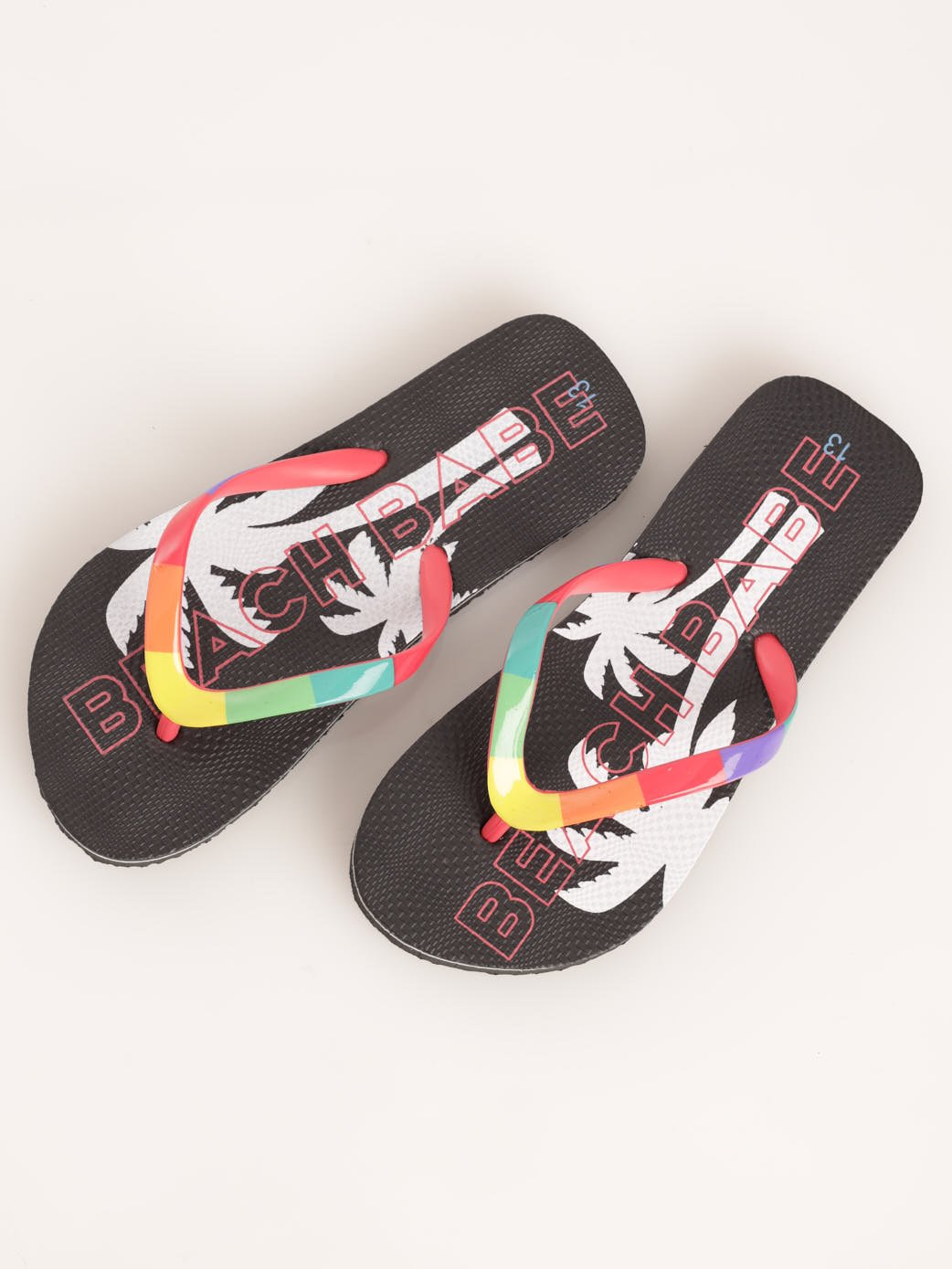 Girls Beach Babe Flip-Flop Sandal - Black