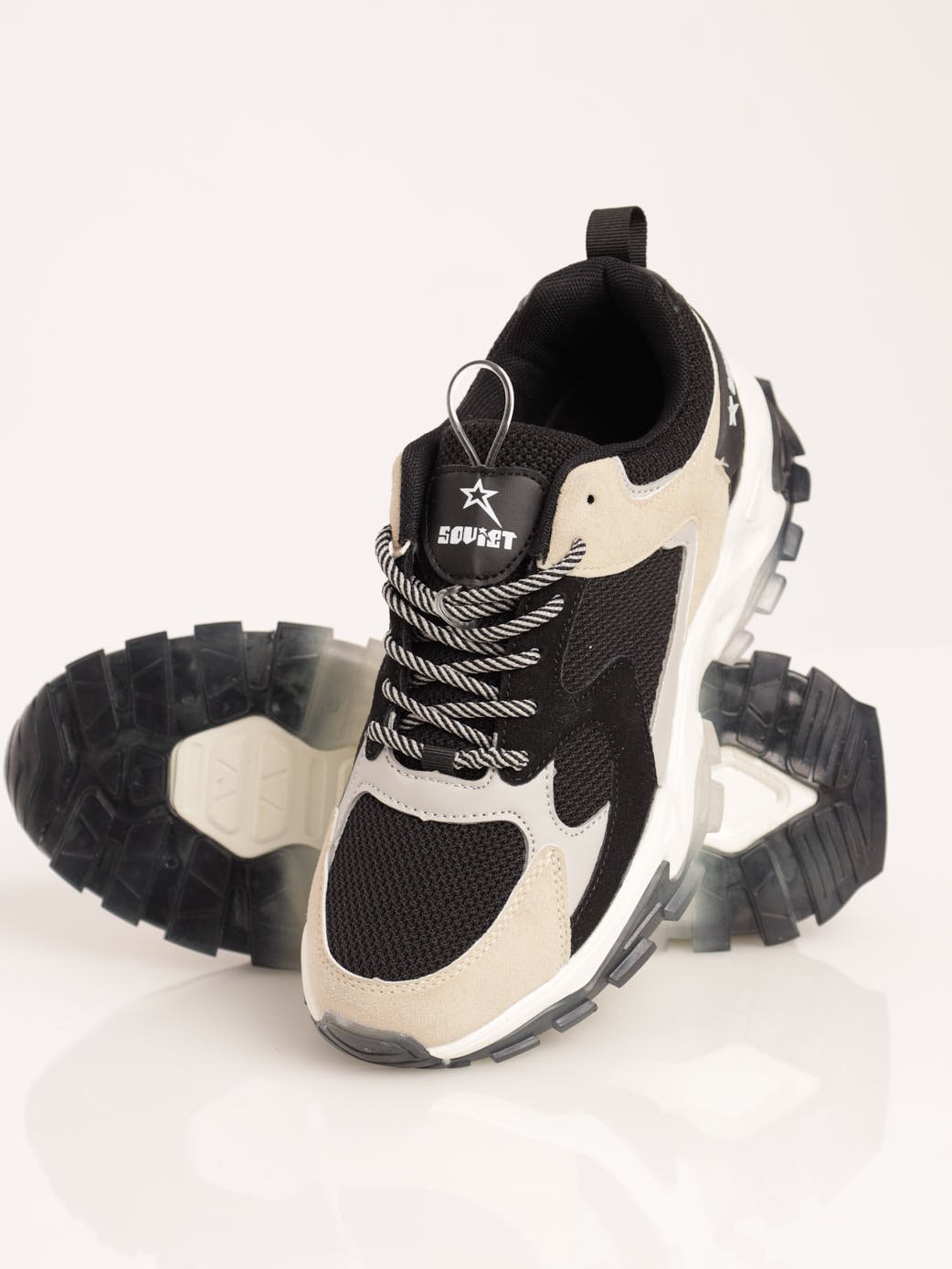 Men's Marcell Sneaker - Black/Beige