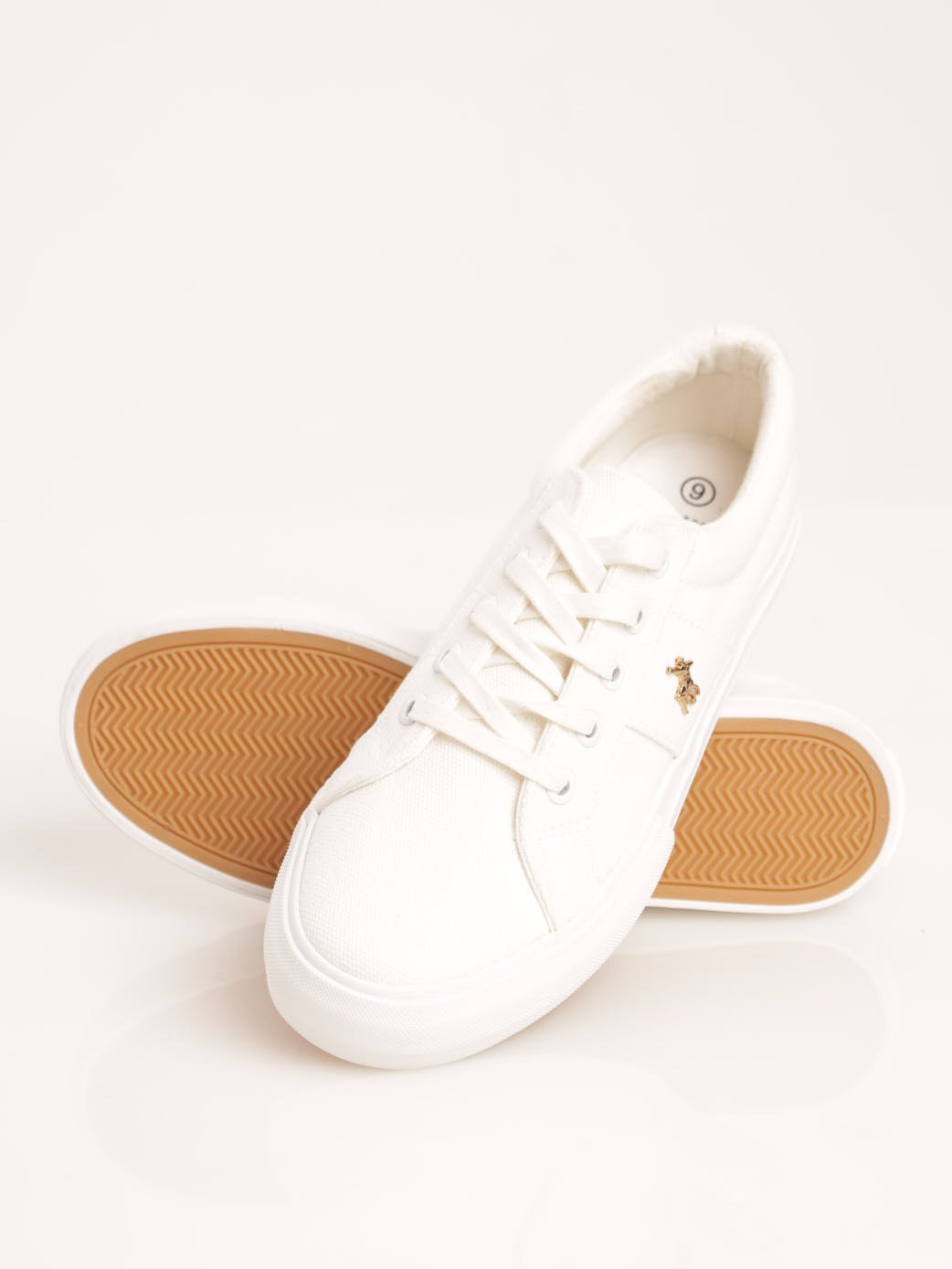 Ladies Classic Canvas Sneaker - White