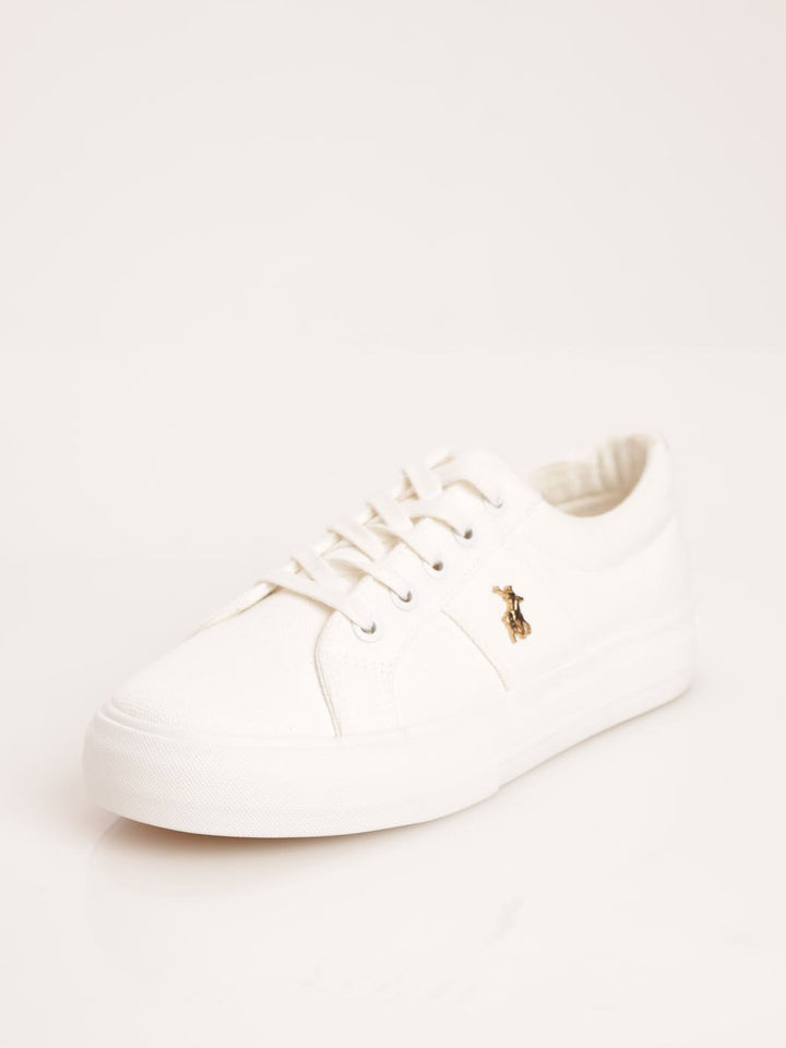 Ladies Classic Canvas Sneaker - White