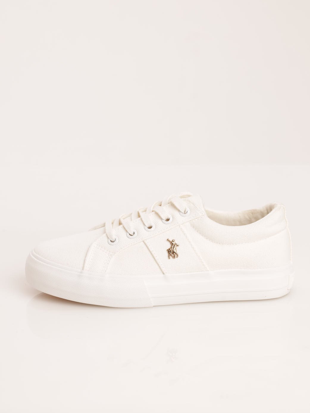 Ladies Classic Canvas Sneaker - White