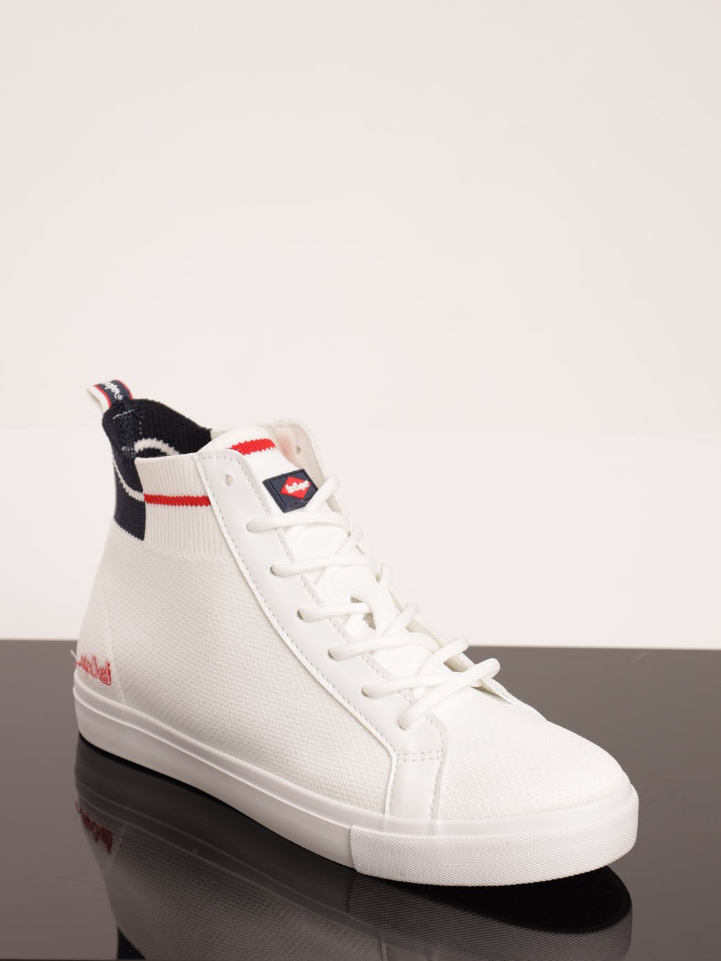 Men's Flyknit Hi-Top Sneaker - White