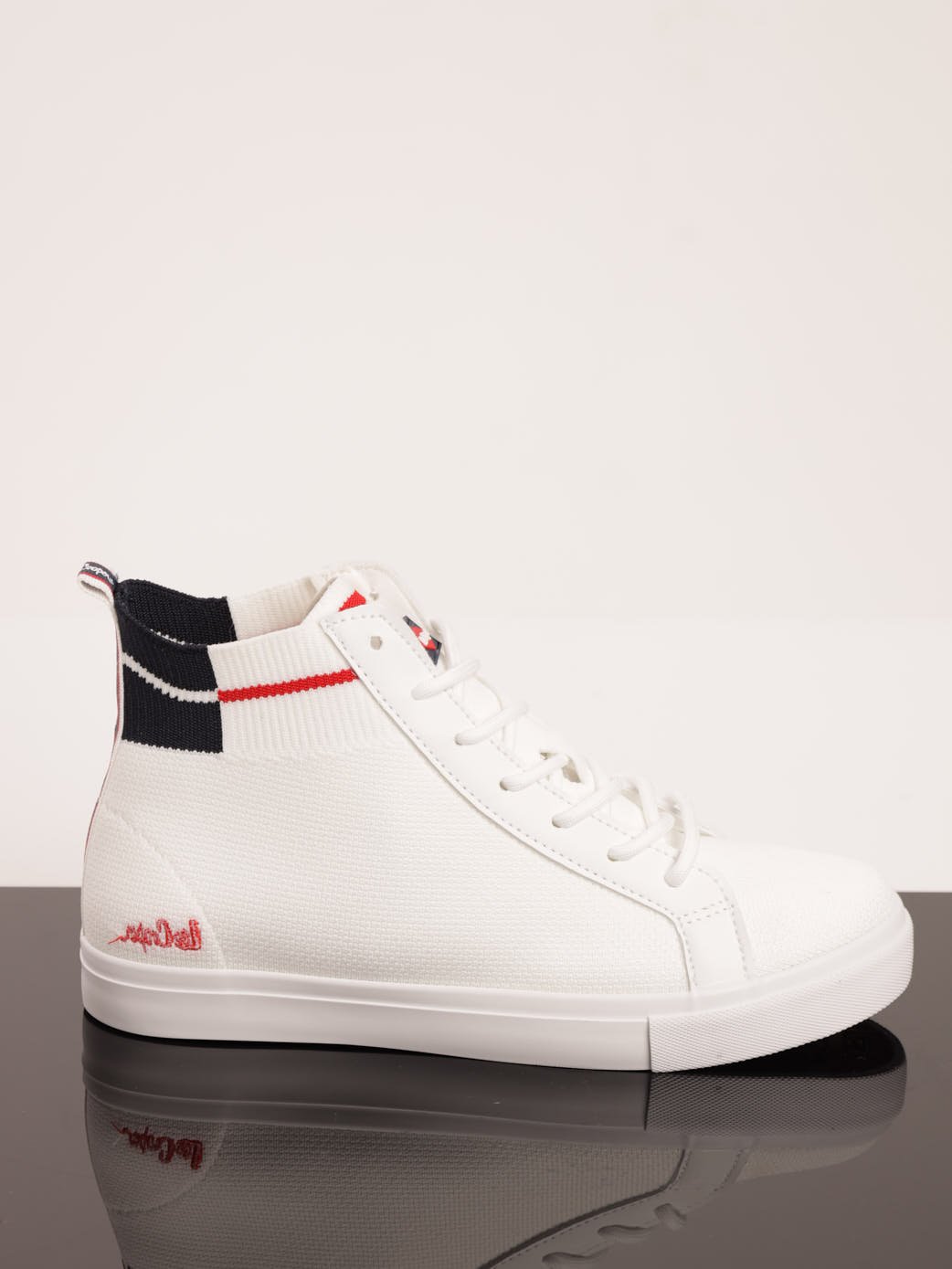 Men's Flyknit Hi-Top Sneaker - White