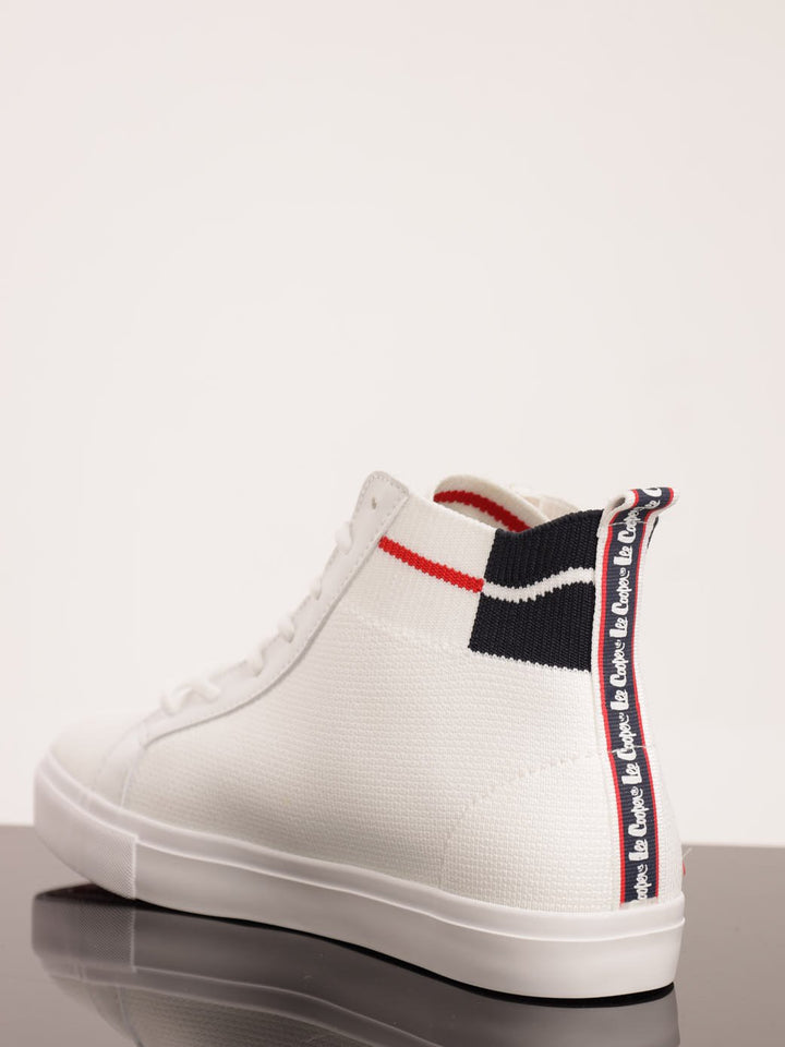 Men's Flyknit Hi-Top Sneaker - White