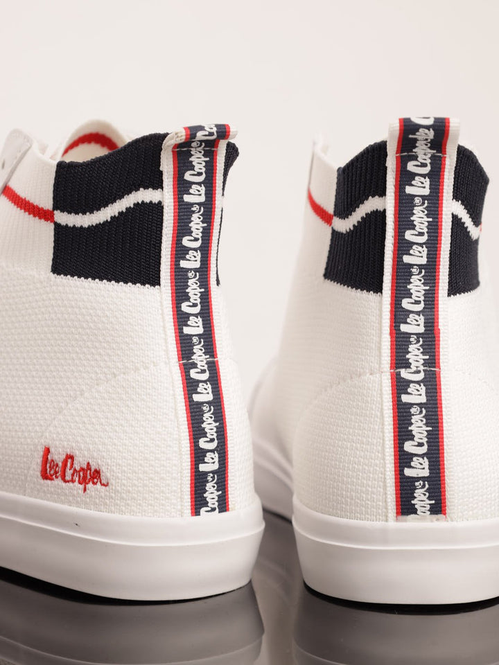 Men's Flyknit Hi-Top Sneaker - White