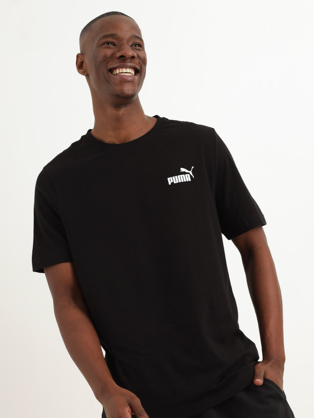 Men's ESS Small Logo Tee - Black