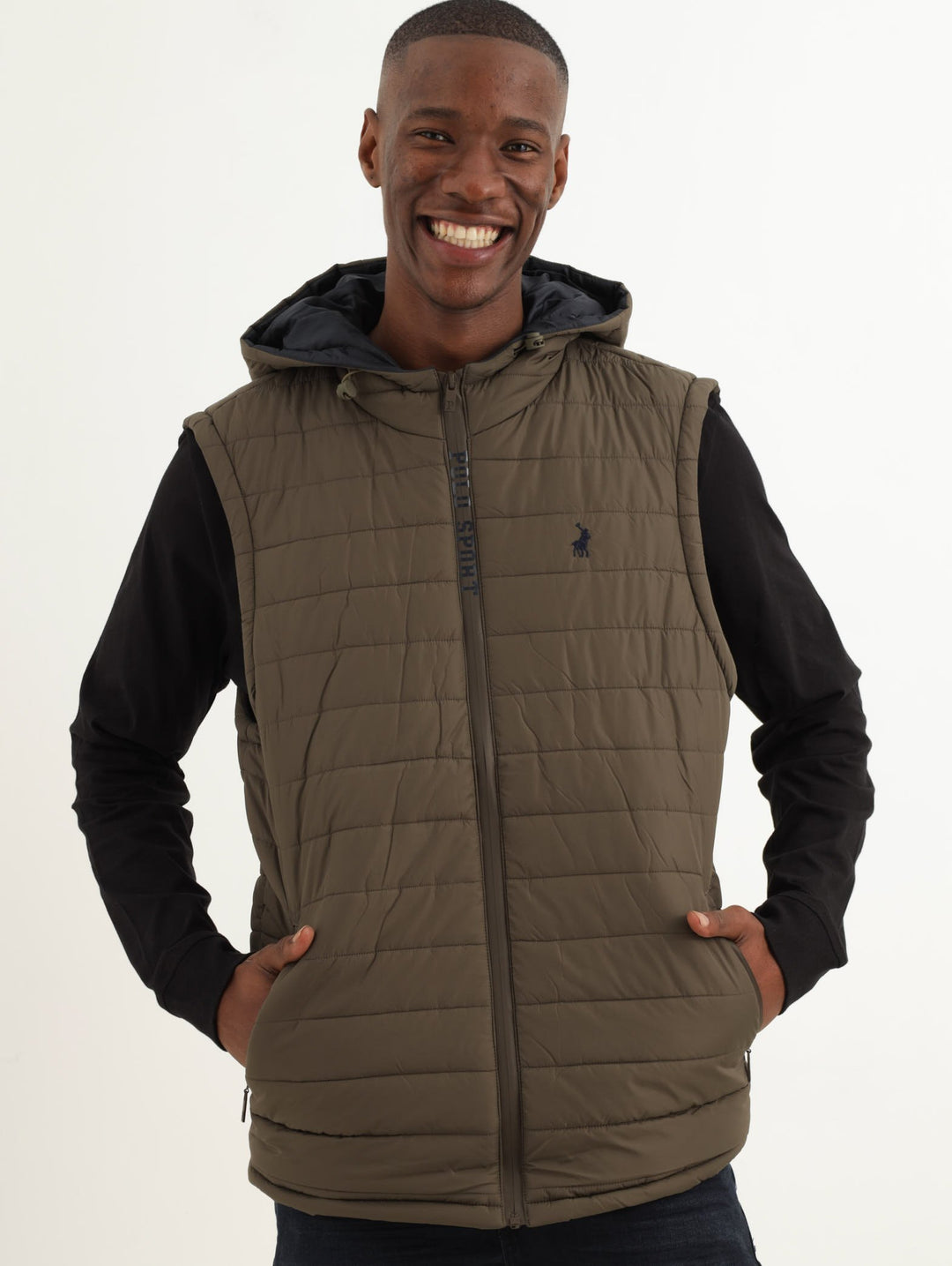 Men's Sleeveless Puffer Gillet- Fatigue
