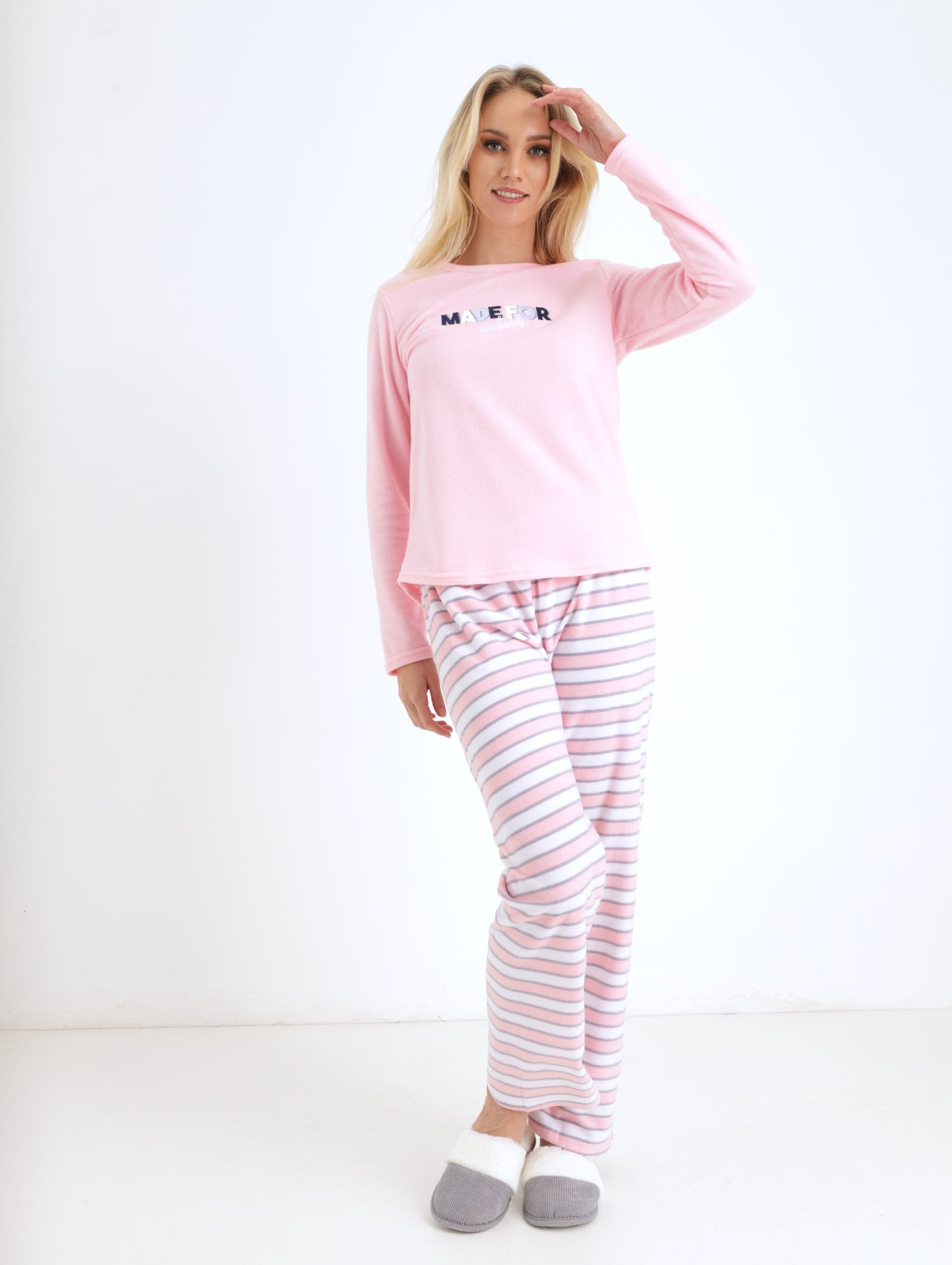 Ladies Striped Mother's Day Sleepwear Set - Pink – Edgars