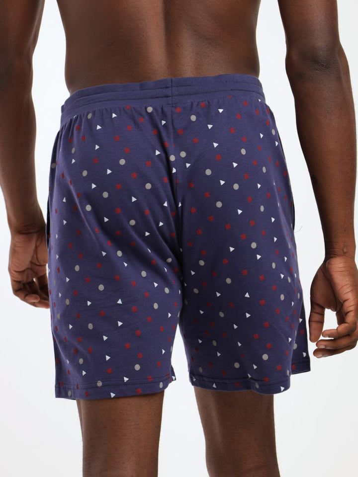 Men's Multi All Over Print Short - Blue