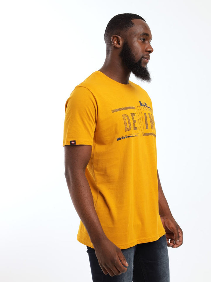 Men's Keenen Printed Tee - Yellow