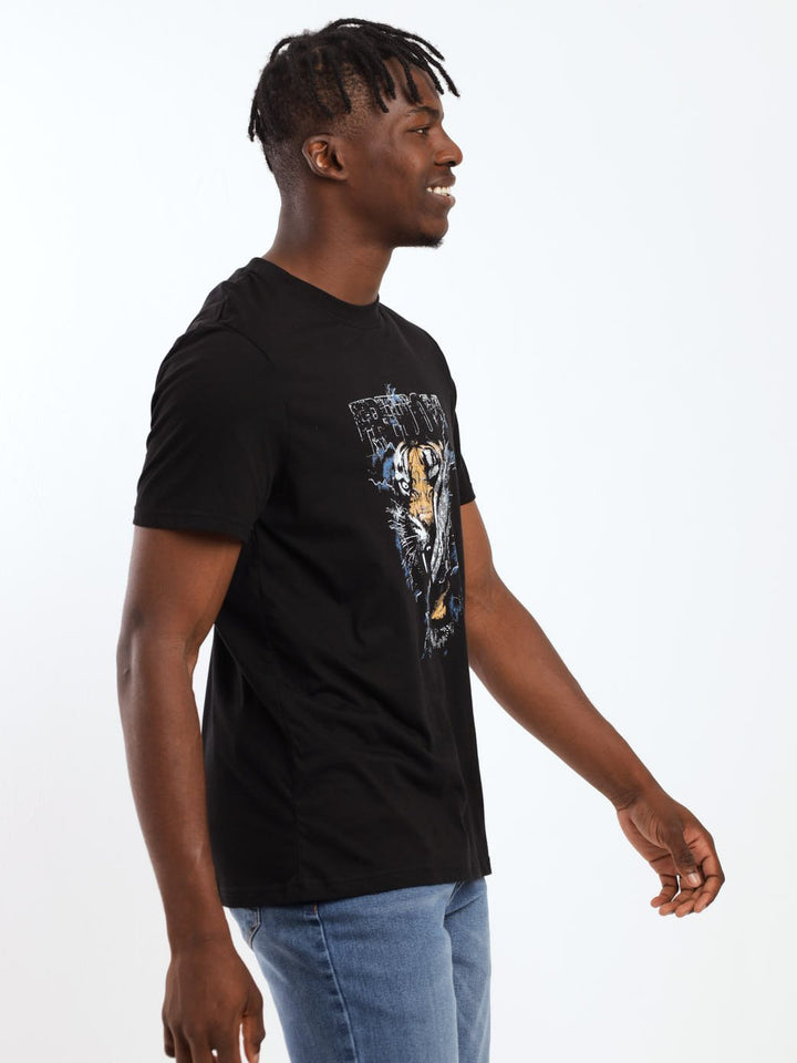 Men's Faded Tyga Tee - Black