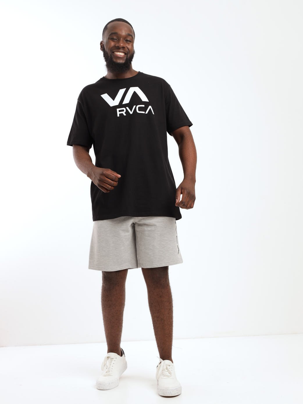 Mens Short Sleeve Small Logo Shirt- Grey