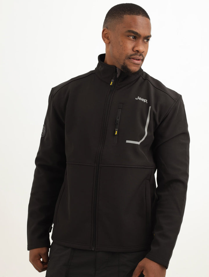 Men's Soft Shell Jacket - Black