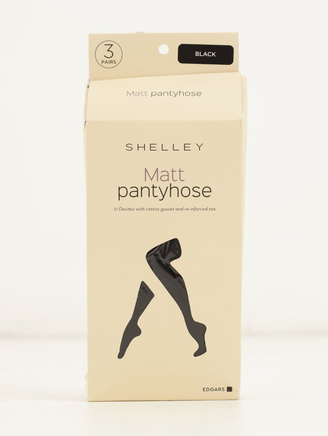 Ladies 3 Pack Sheer Hosiery - Black