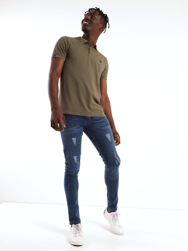 Mens Essential Golfer - Khaki