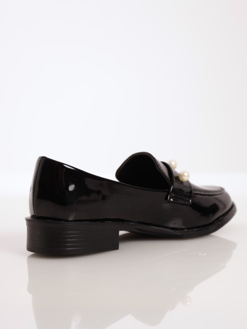 Girls Pearl Loafer - Black