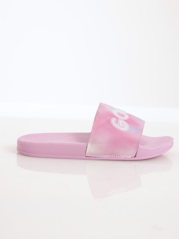 Girls Good Vibes Slide Sandal - Pink