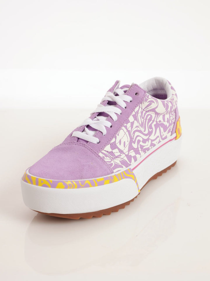 Ladies UA Old Skool Stacked Sneaker - Lilac