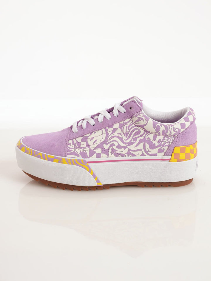 Ladies UA Old Skool Stacked Sneaker - Lilac