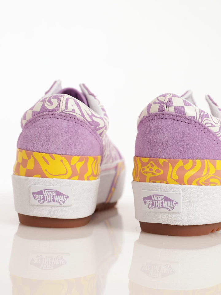 Ladies UA Old Skool Stacked Sneaker - Lilac