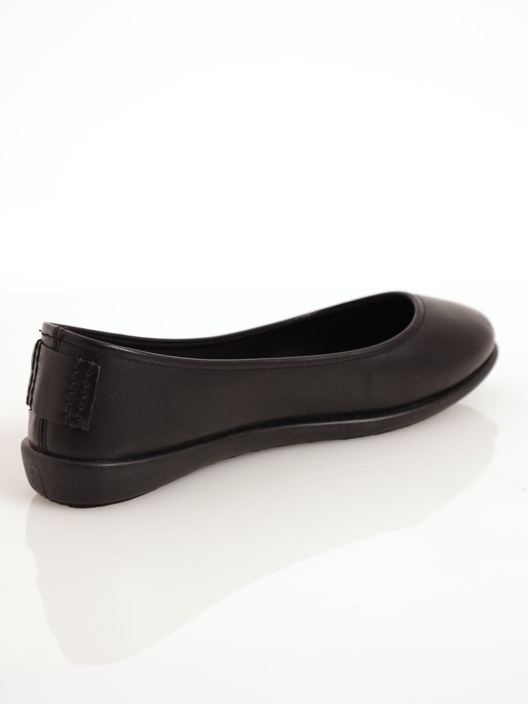 Ladies Round Toe Pump - Black