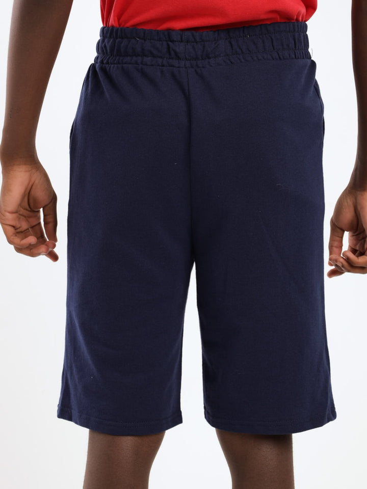 Boys Plain Fleece Short - Navy