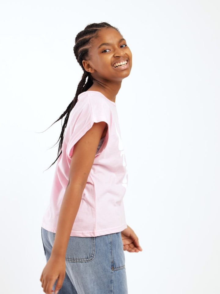 Girls Love That Boxy Tee - Pink