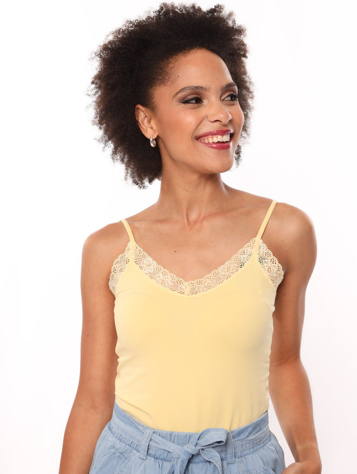 Ladies Cami - Light Yellow