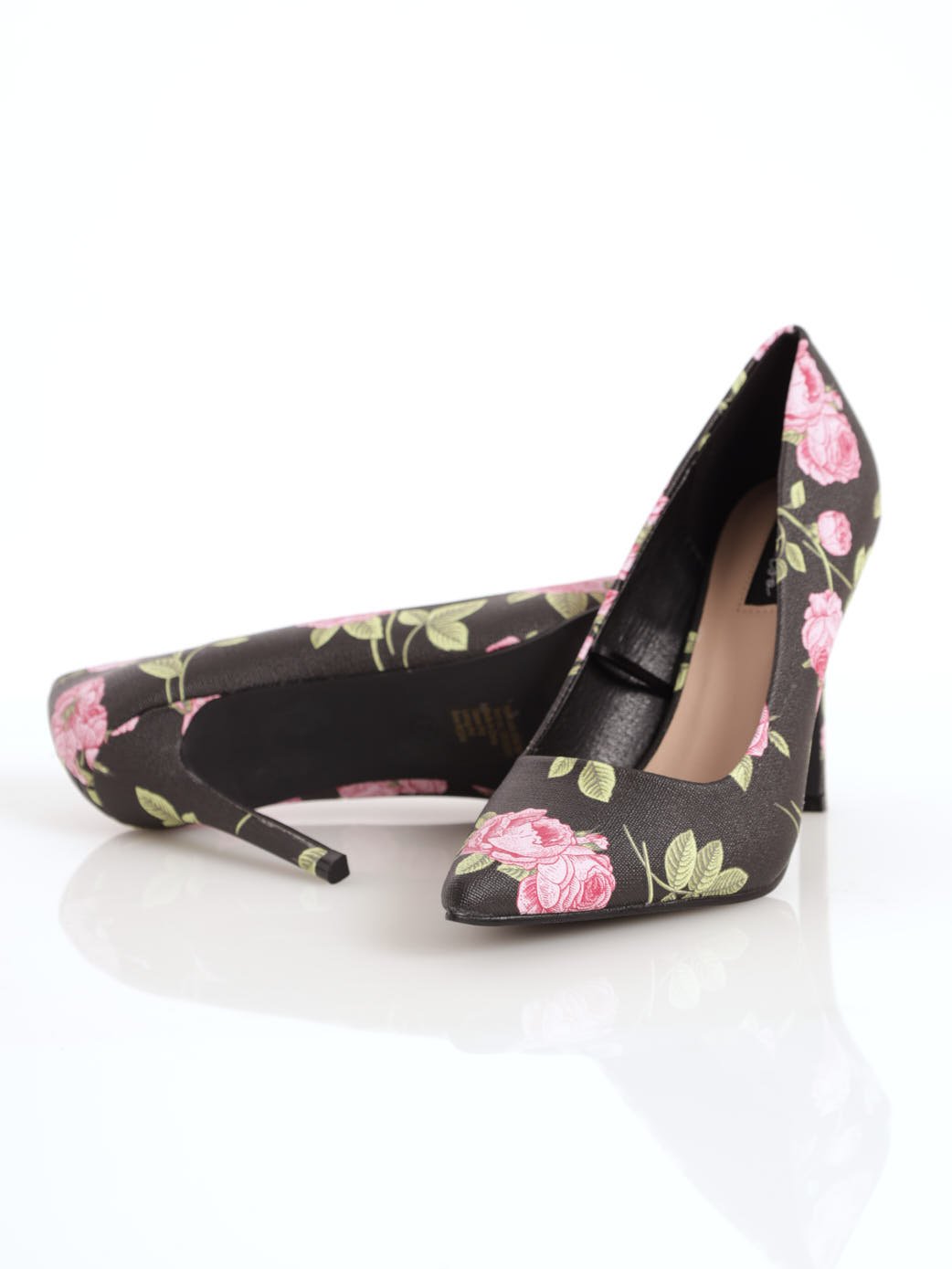 Ladies Floral Print Court Shoe