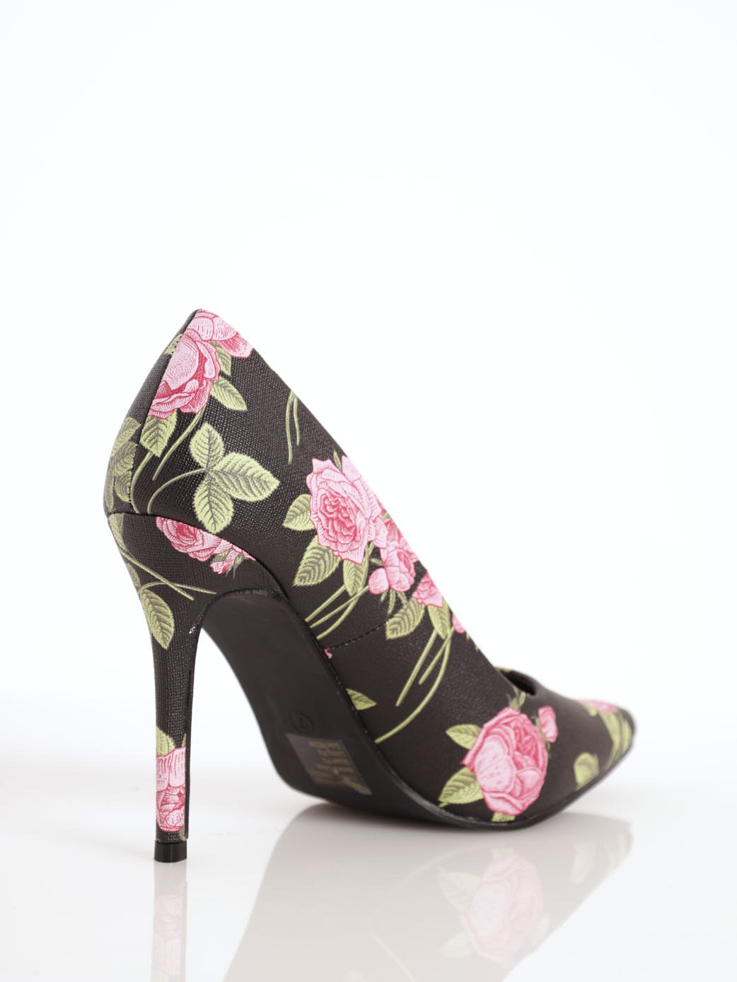 Ladies Floral Print Court Shoe
