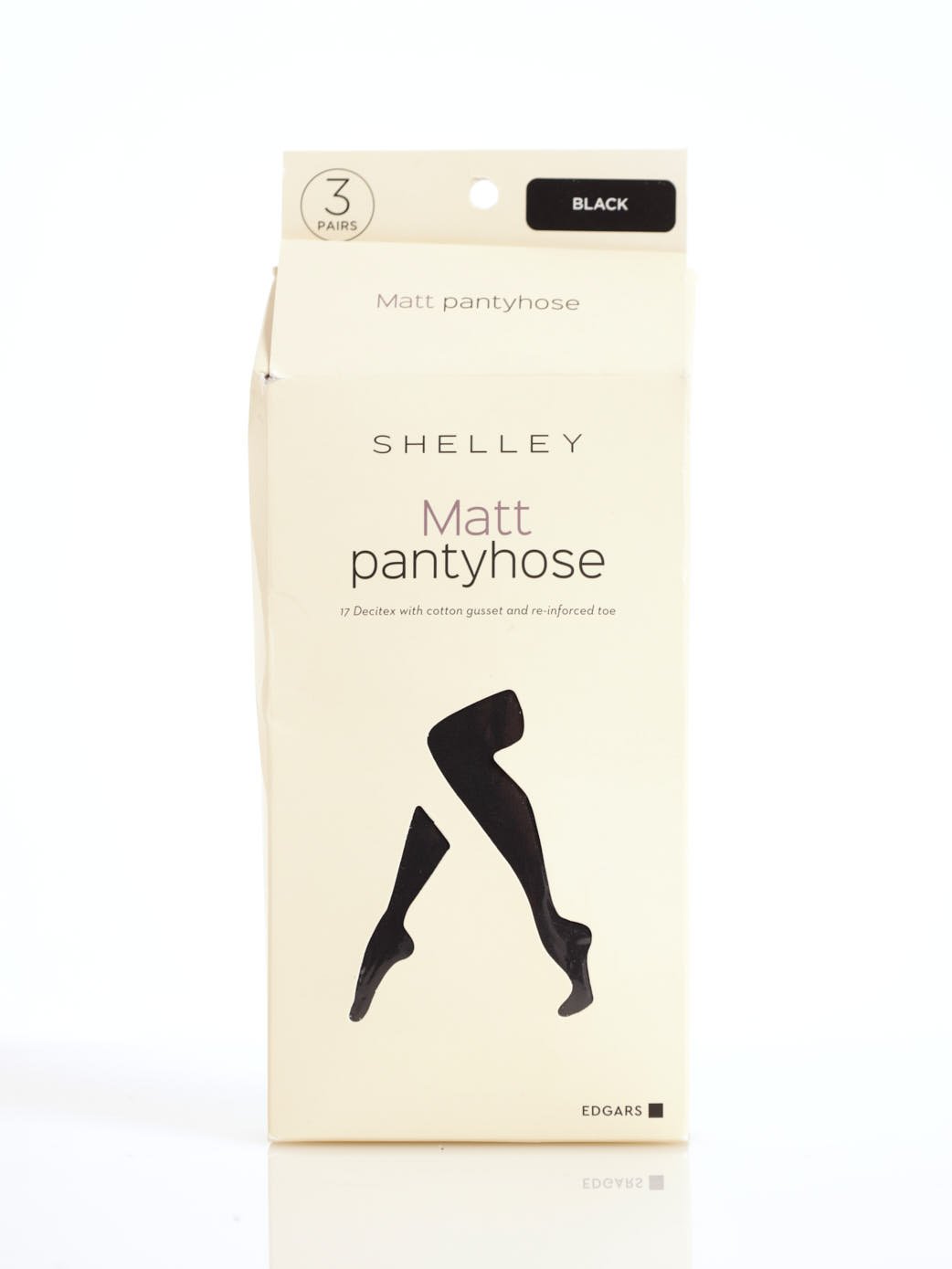 Ladies 3 Pack Sheer Hosiery - Black