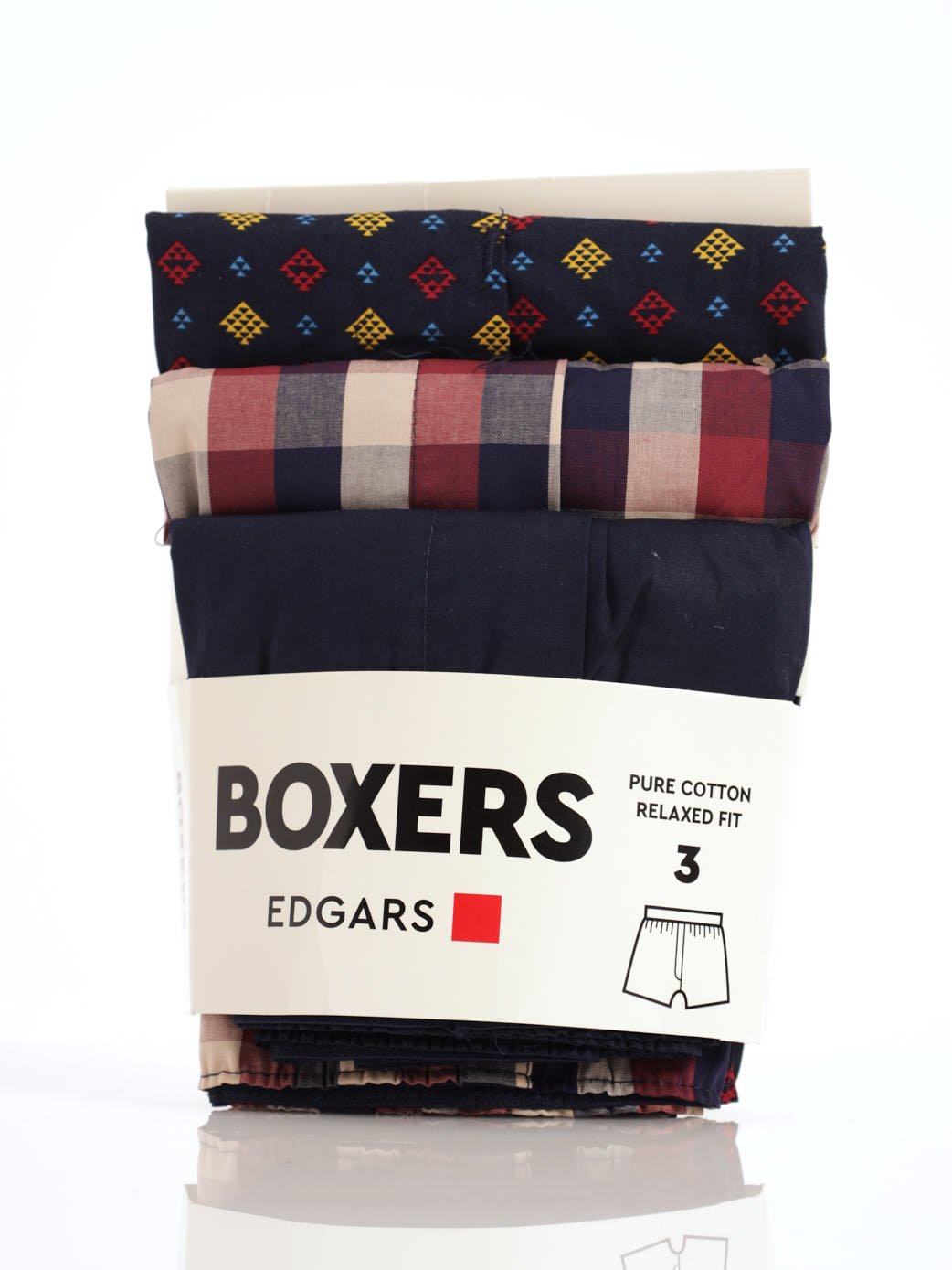 Men's 3 Pack Boxers - Red