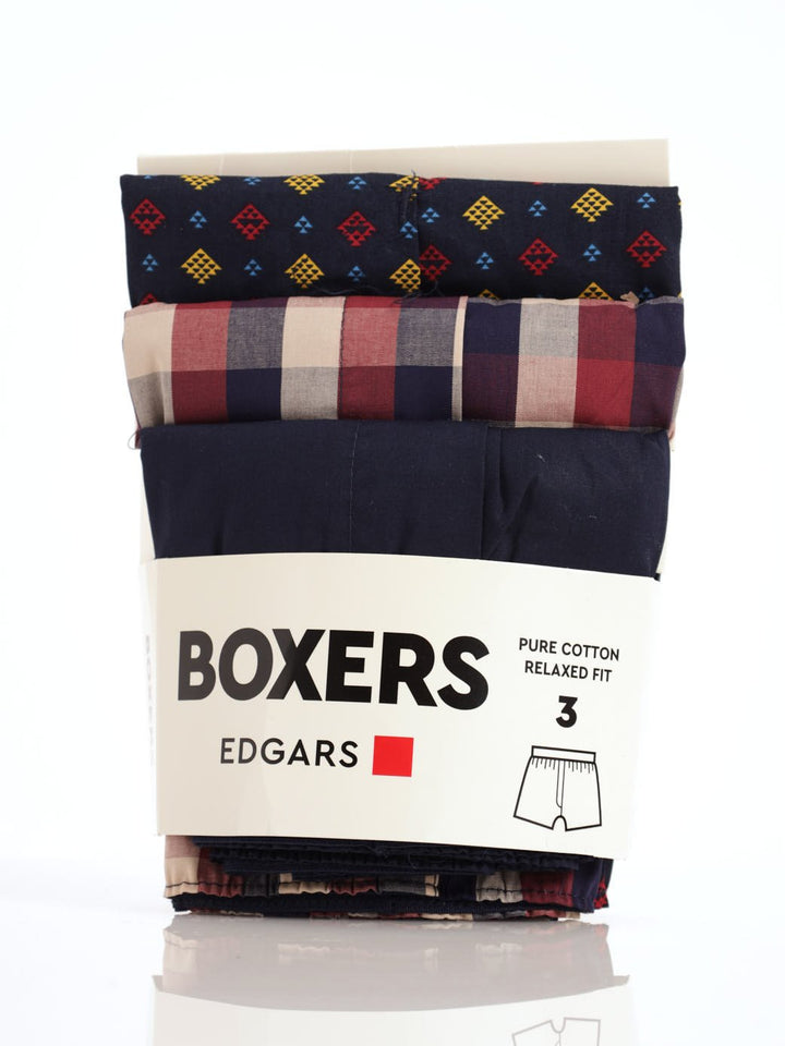 Men's 3 Pack Boxers - Red