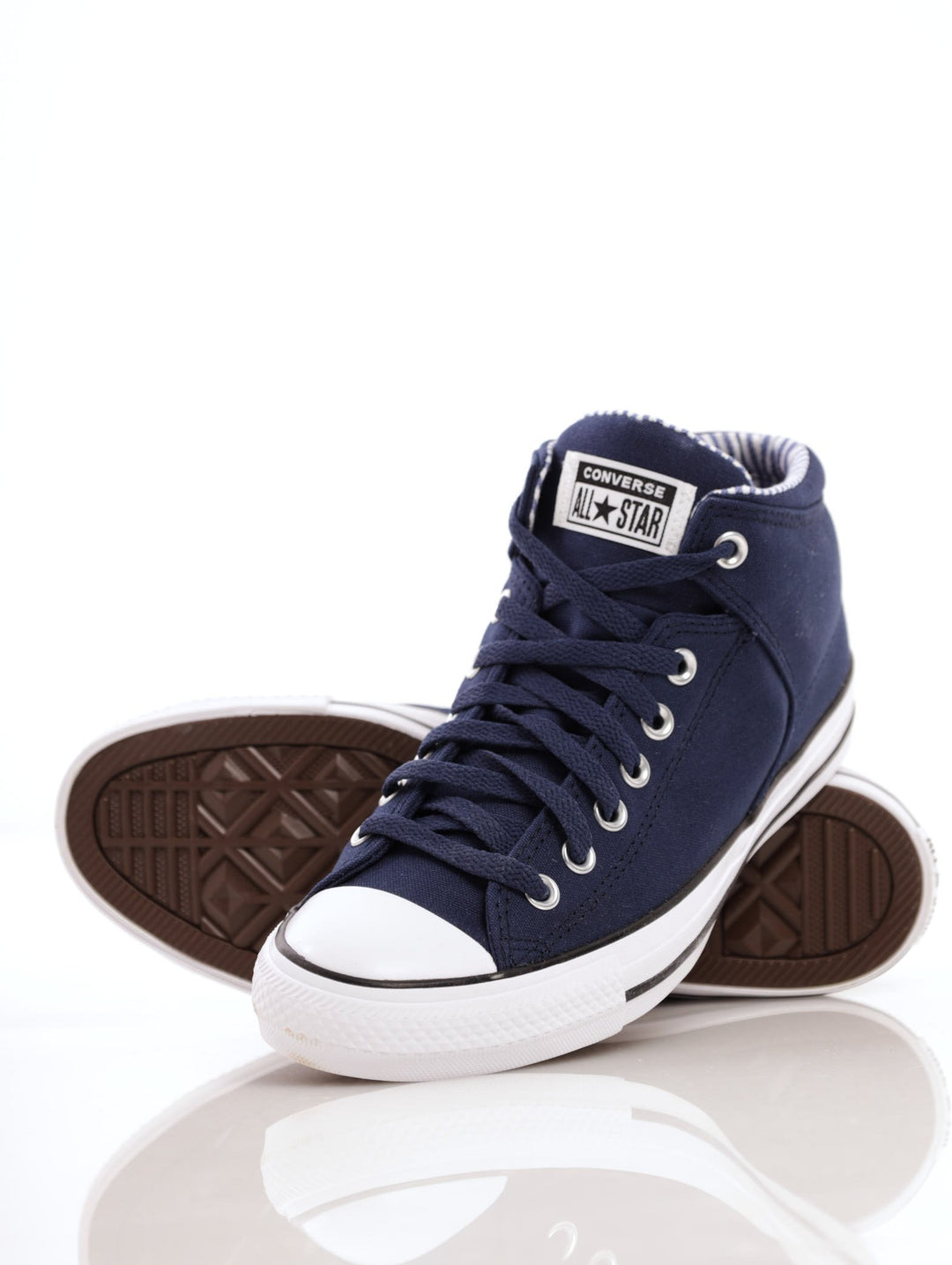 Men's Chuck Taylor All Star High Street Hickory Stripe Mid-Sneaker - Navy