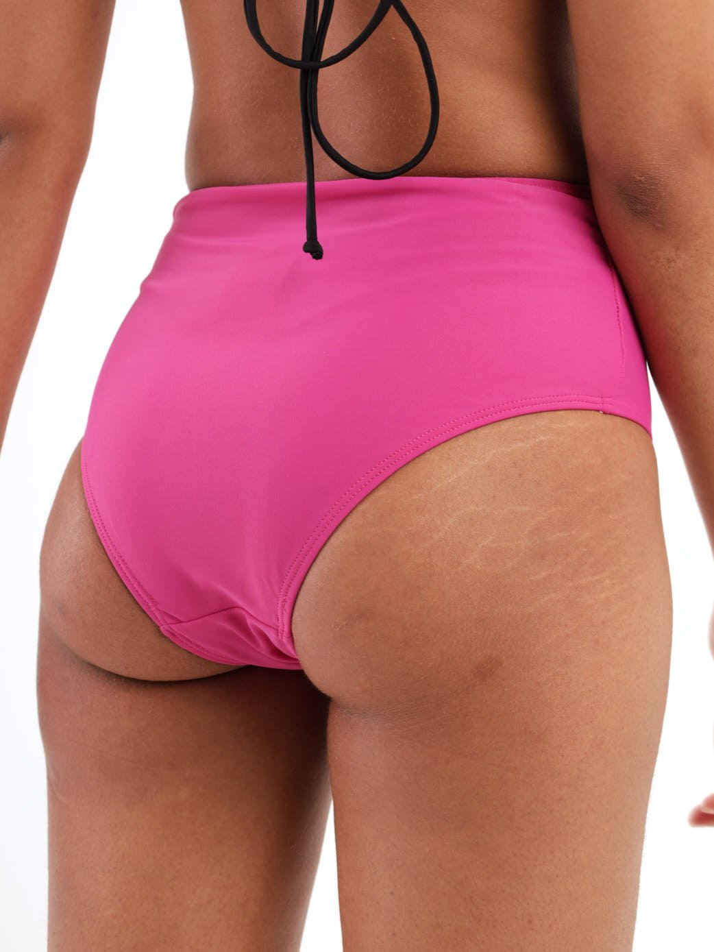 Ladies High-Waisted Swimwear Bottom - Pink