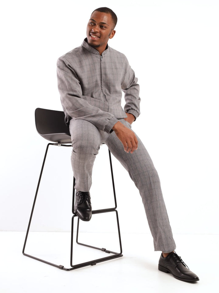 Men's Blouson Jacket - Grey