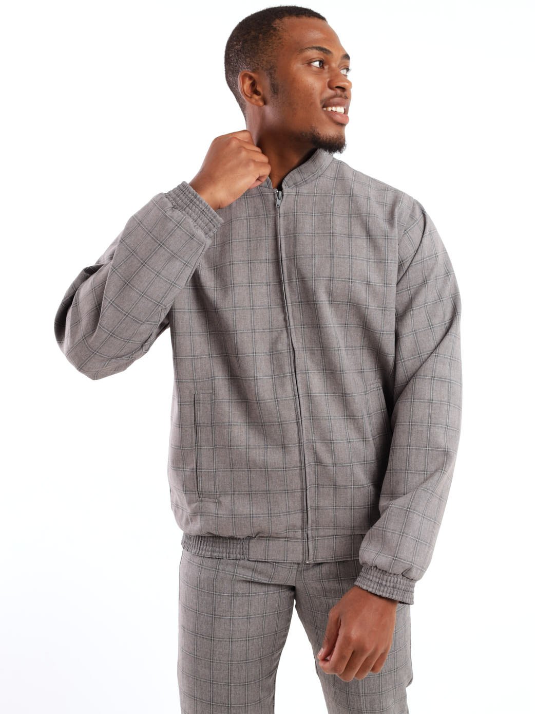 Men's Blouson Jacket - Grey